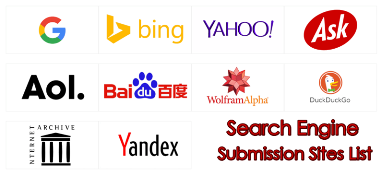 Free High PR Search Engine Submission Sites List